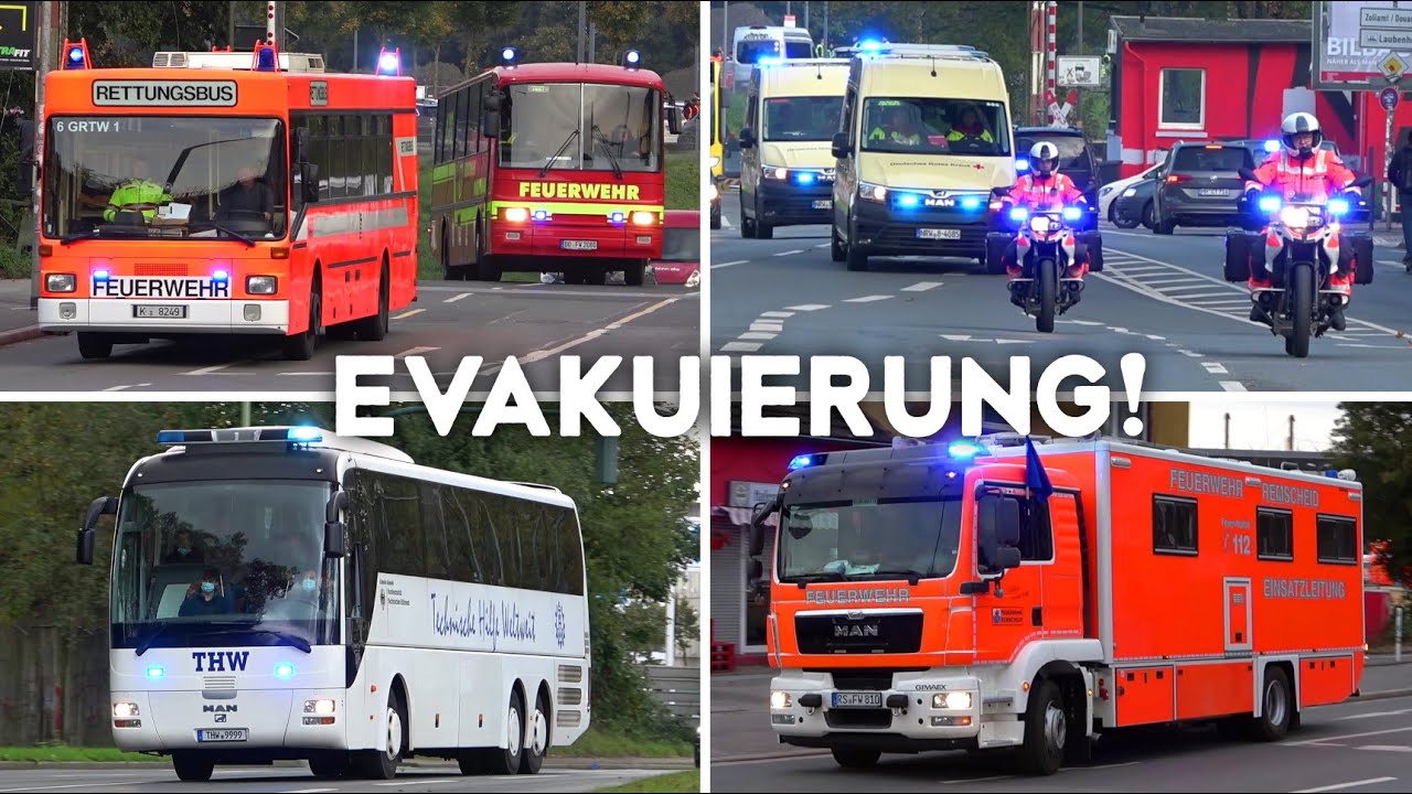 [BOMBENFUND IN ESSEN!] - Großeinsatz für zahlreiche Einsatzkräfte aus NRW | Seltene Einsatzfahrten!