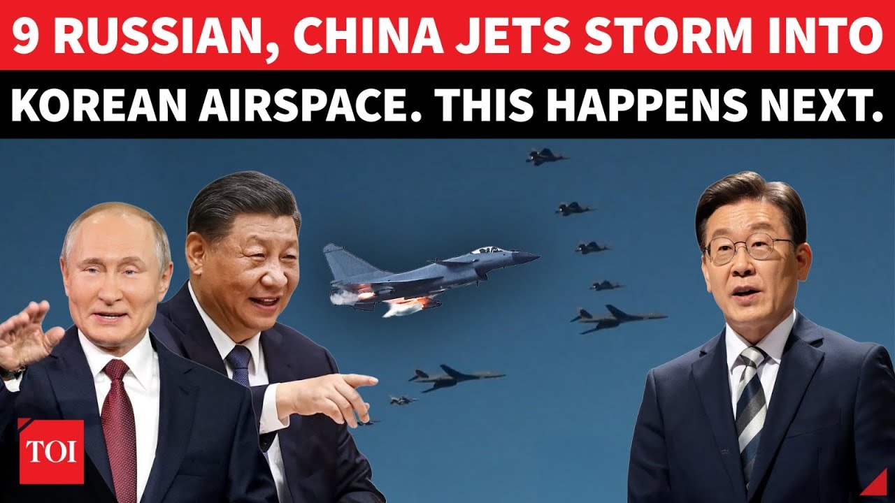 Putin & Xi's 9 Warplanes Trigger Red Alert In Trump Ally Nation; South Korea Scrambles Jets | Watch