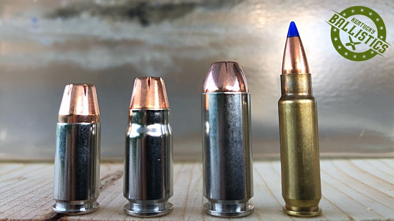 9mm vs .357 Sig vs 10mm vs 5.7x28mm vs Ballistic Gel