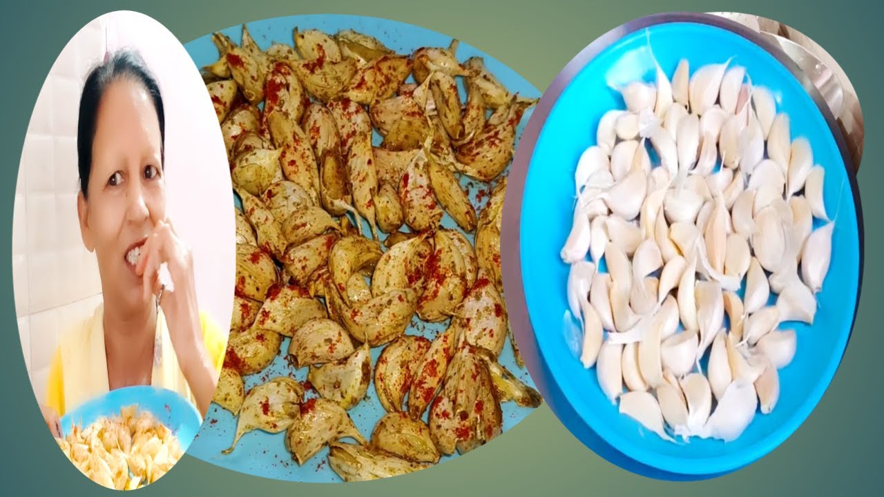 Kasam khane ka naya tric | garlic pickle | lahsun Ka Achar aur chat ka recipe | Inka fayda janiye