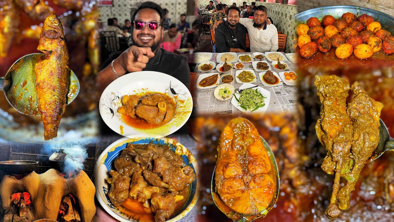 বোচাগঞ্জে শিংওয়ালা রেয়াজী খাসির মাংস, খাসির লটপটি, দেশী মুরগা, নদীর মাছ 🔥 এবং আমার বন্ধু মুসা ❤️