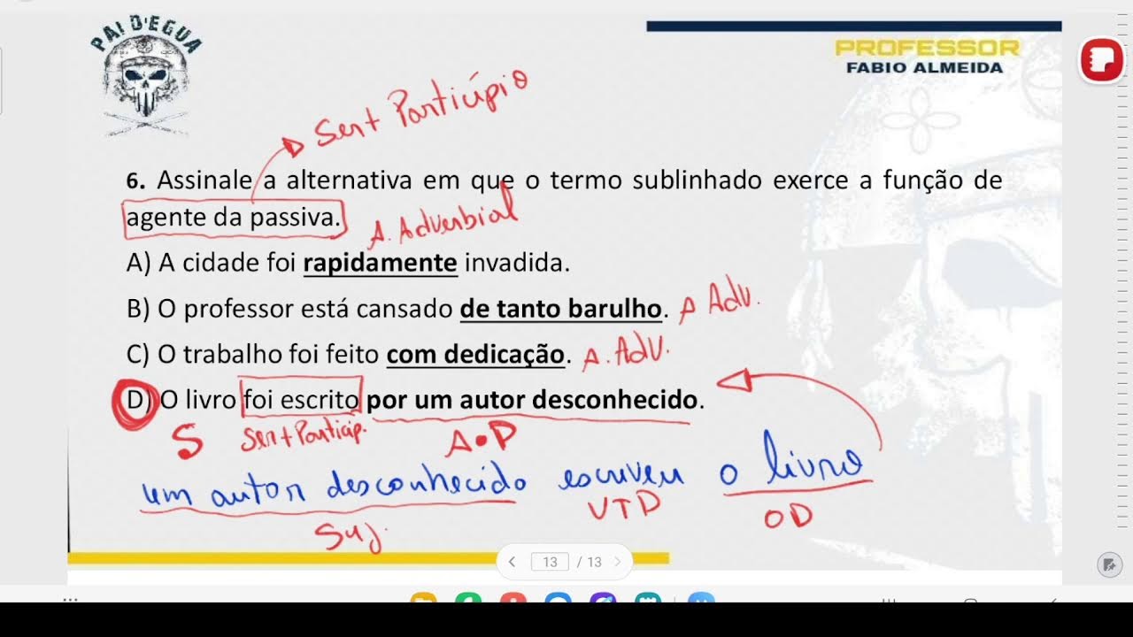 ANÁLISE SINTÁTICA