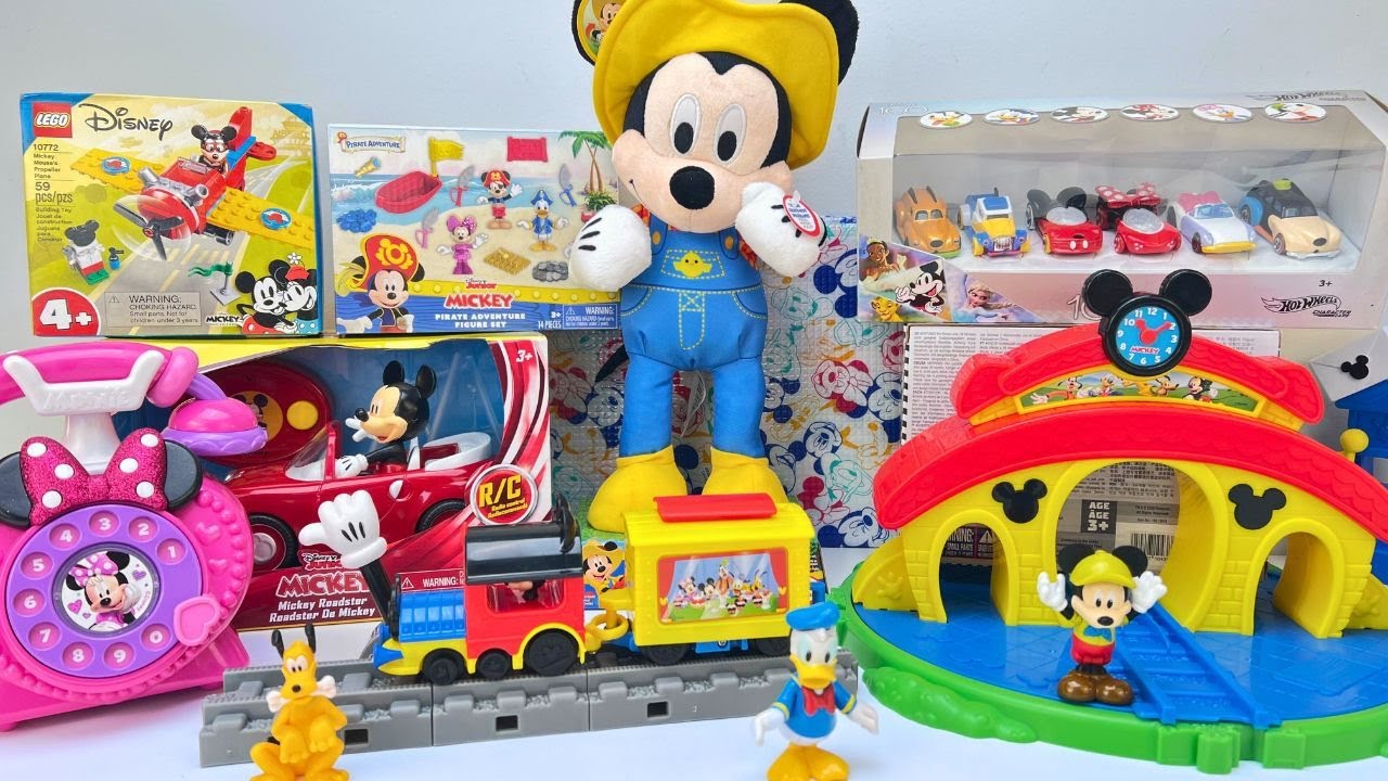 Mickey Mouse Toys Collection Unboxing Review | Hot Wheels Cars Roaster RC