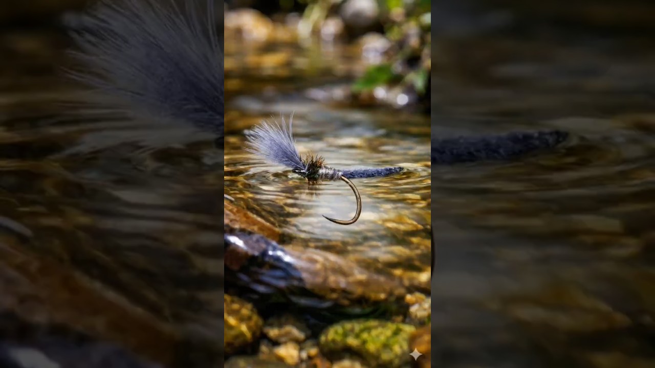Size #18 CDC Gray Midge Pattern.#flytying #flyfishing #midges #dryfly #troutflies #shotaflies