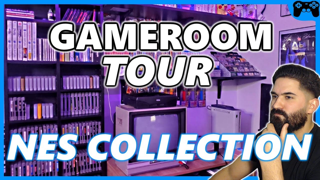 2020 Game Room Tour NES Collection and Small Game Room Setup Idea - BGR