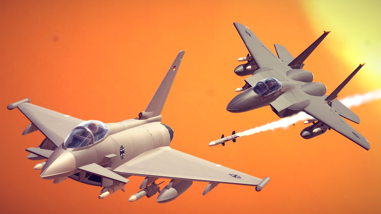 Fighter Jet Dogfights #4 | Besiege