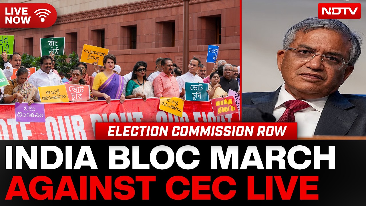 LIVE: INDIA Bloc March Against CEC Gyanesh Kumar | Rahul Gandhi LIVE | Election Commission SIR Row