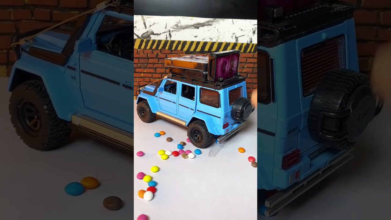 Diecast Car ASMR Live Unwrapping Plastic, Door close, open & Rolling - Mercedes BRABUS G550