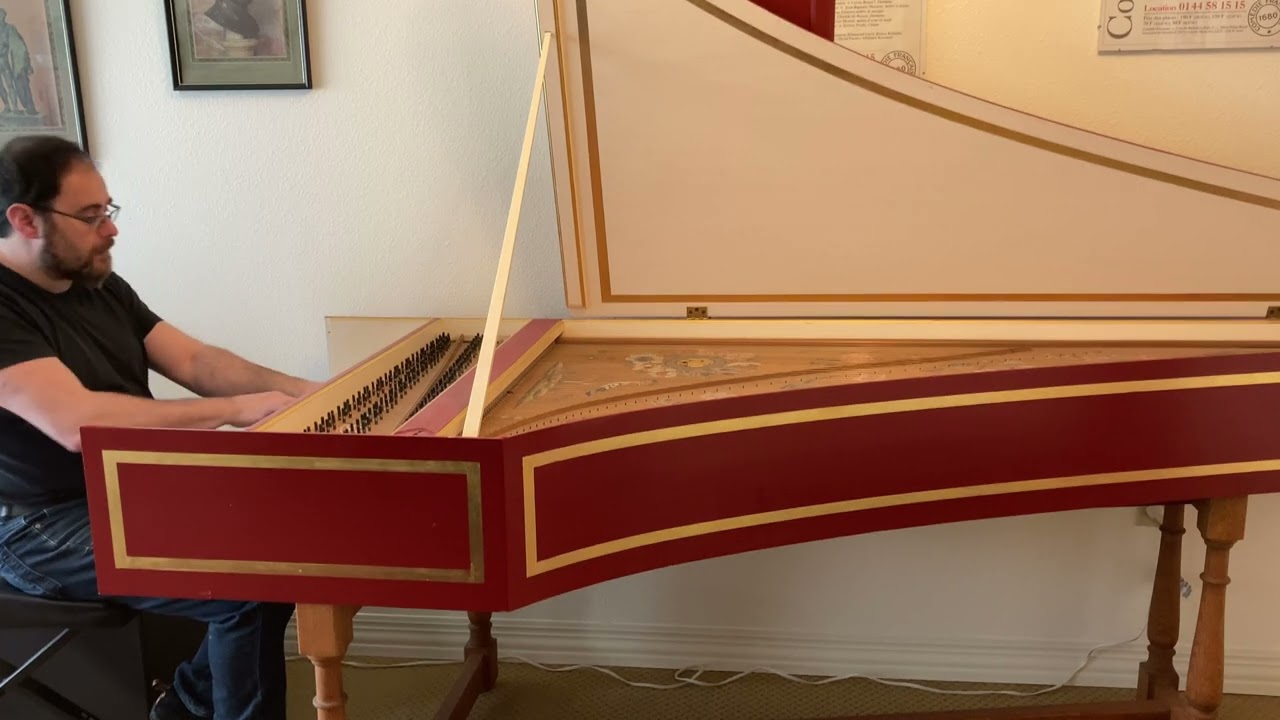 SOLD: French double manual harpsichord after Ruckers/Blanchet