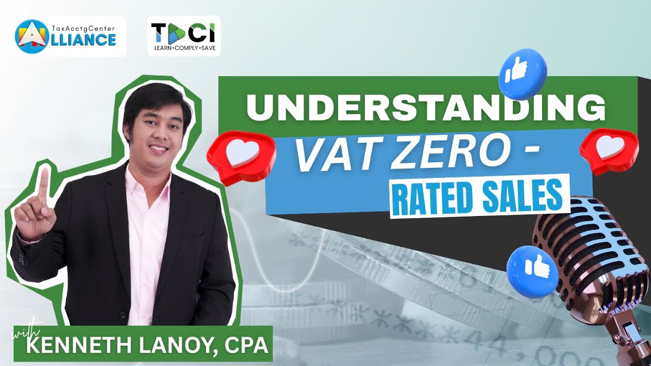 VAT ZERO-RATED SALES | LIVE STREAMING