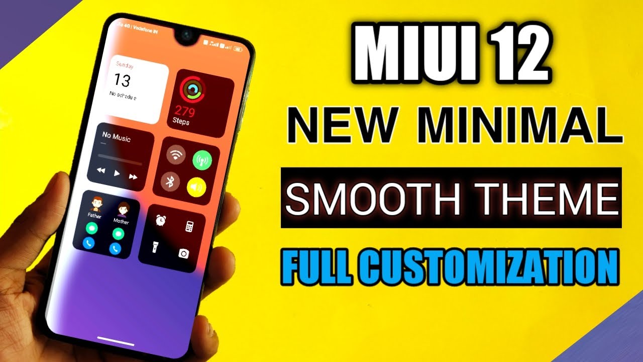 MIUI 12 New Best Minimal And Smooth Theme Full Customization | MIUI 12 Themes