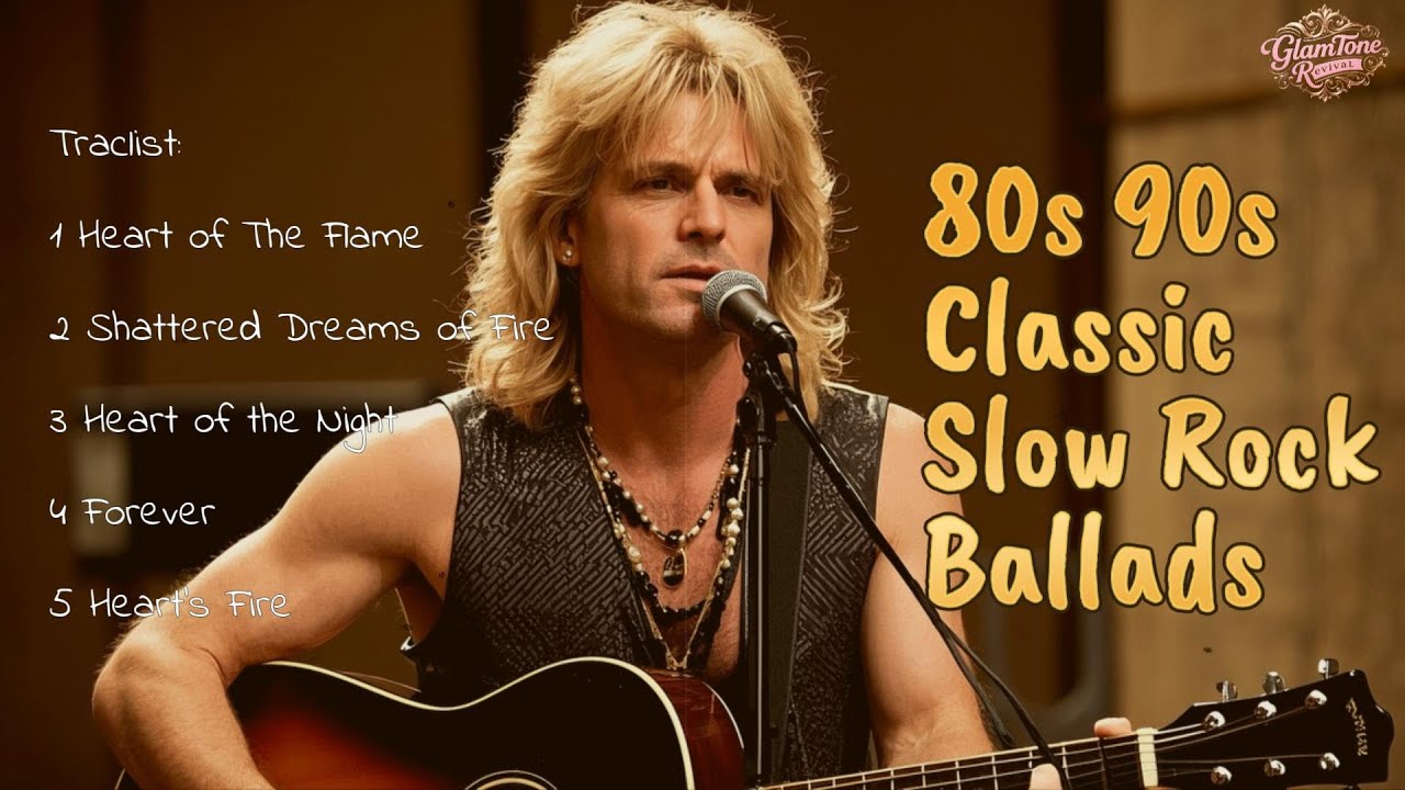 🎸 80s 90s Classic Slow Rock Vol 5 | Emotional Glam Rock Ballads Revival