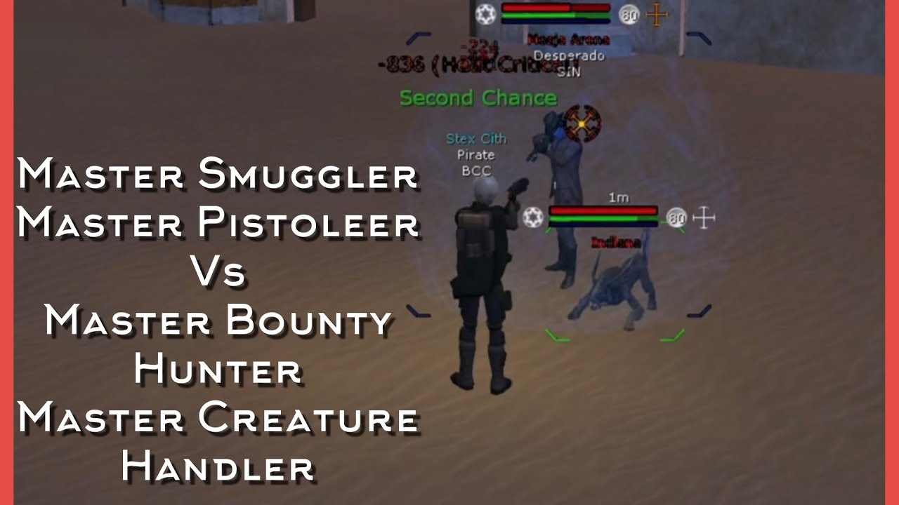 SWG Restoration: PvP Dueling: Smuggler / Pistoleer Vs Bounty Hunter / Creature Handler