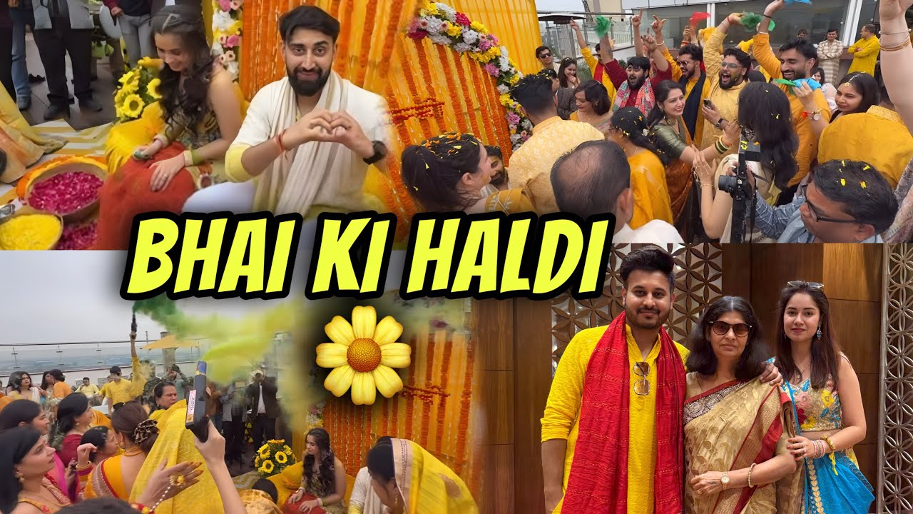 Bhai Ki Crazy Haldi Ceremony In Pool 💦🤣