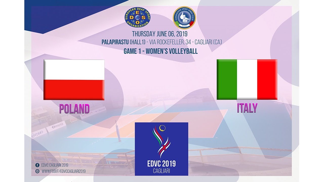 EDVC WOMAN GAME 1 - POLAND vs ITALY