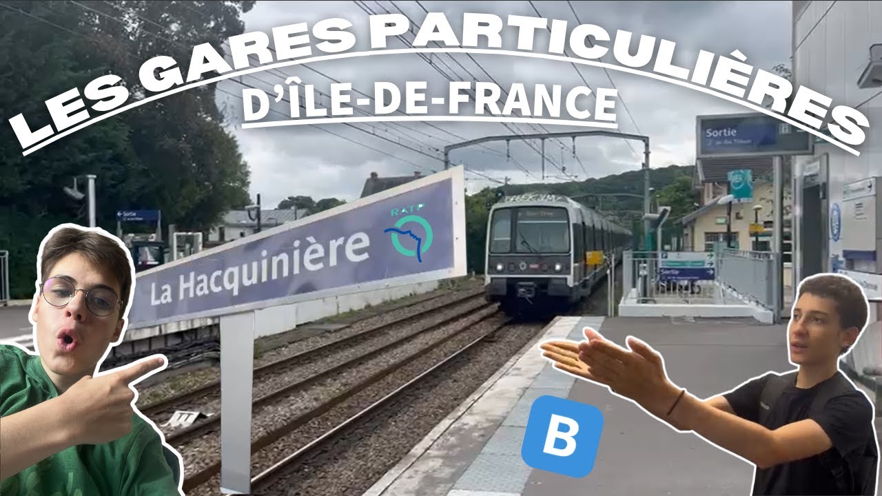Les gares particulières d'IDF-La Hacquinière Gare la moins fréquentée du réseau RER géré par la RATP
