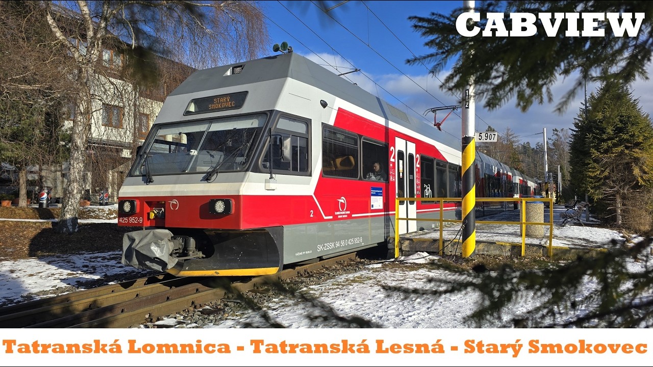 Driver Cabin Perspectives 184: Tatranská Lomnica - Tatranská Lesná - Starý Smokovec