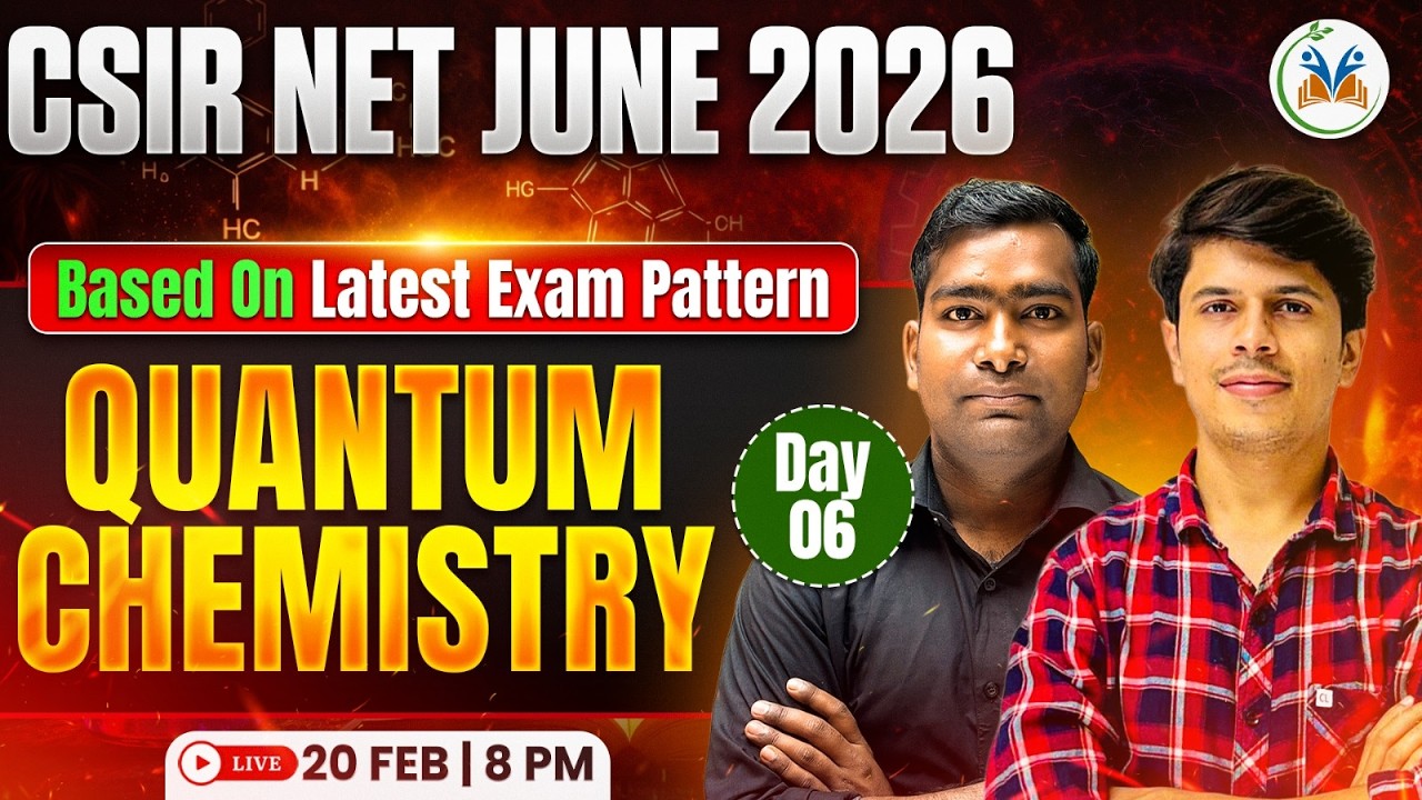 CSIR NET June 2026 Preparation | CSIR NET Chemical Science Quantum Chemistry | CSIR NET CHEMISTRY #6
