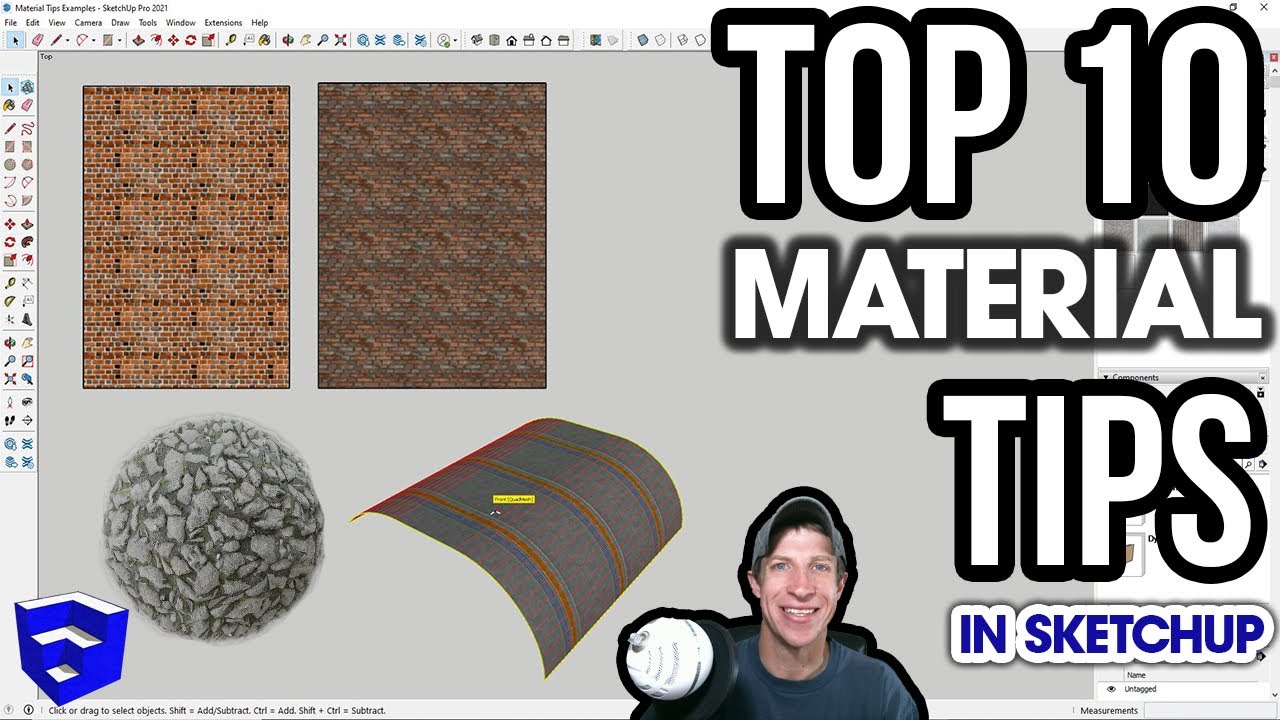 Мои 10 ЛУЧШИХ СОВЕТОВ по работе с МАТЕРИАЛАМИ в SketchUp!