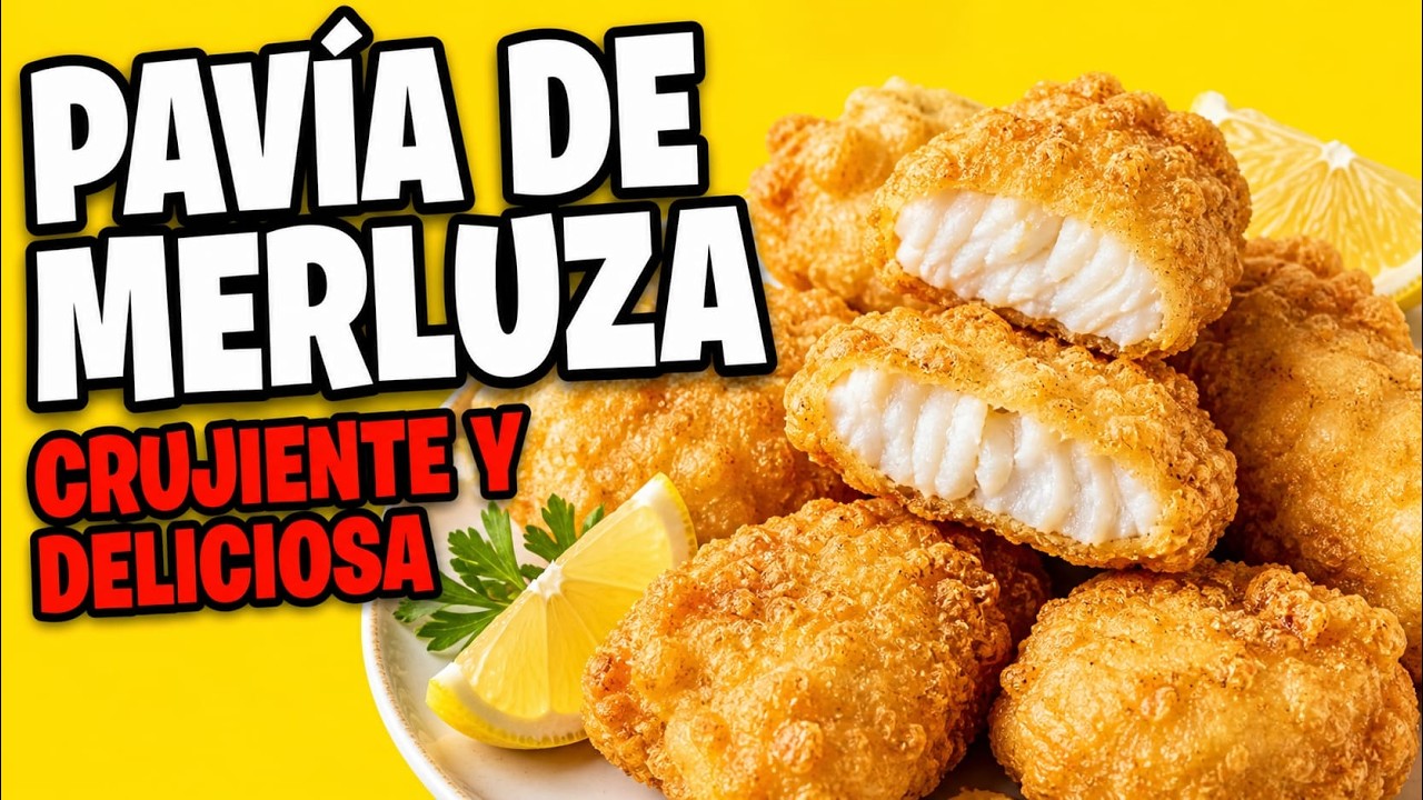 ¡𝗣𝗔𝗩𝗜́𝗔 𝗗𝗘 𝗠𝗘𝗥𝗟𝗨𝗭𝗔 𝗖𝗥𝗨𝗝𝗜𝗘𝗡𝗧𝗘! 🍽️ Receta fácil y deliciosa paso a paso