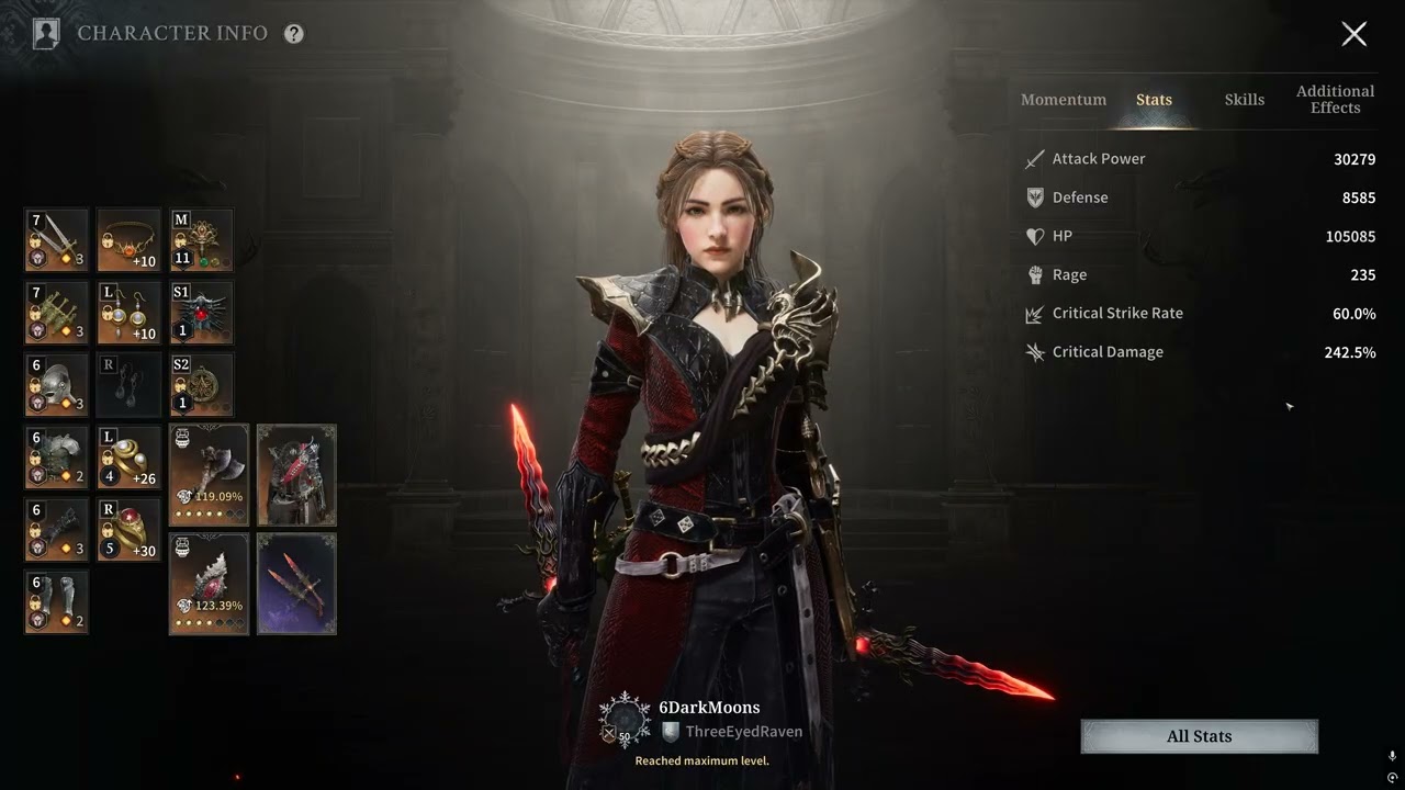 Game of Thrones: Kingsroad -  Unequipped Artifact Stats shared 30.8% Critical Strike Damage increase