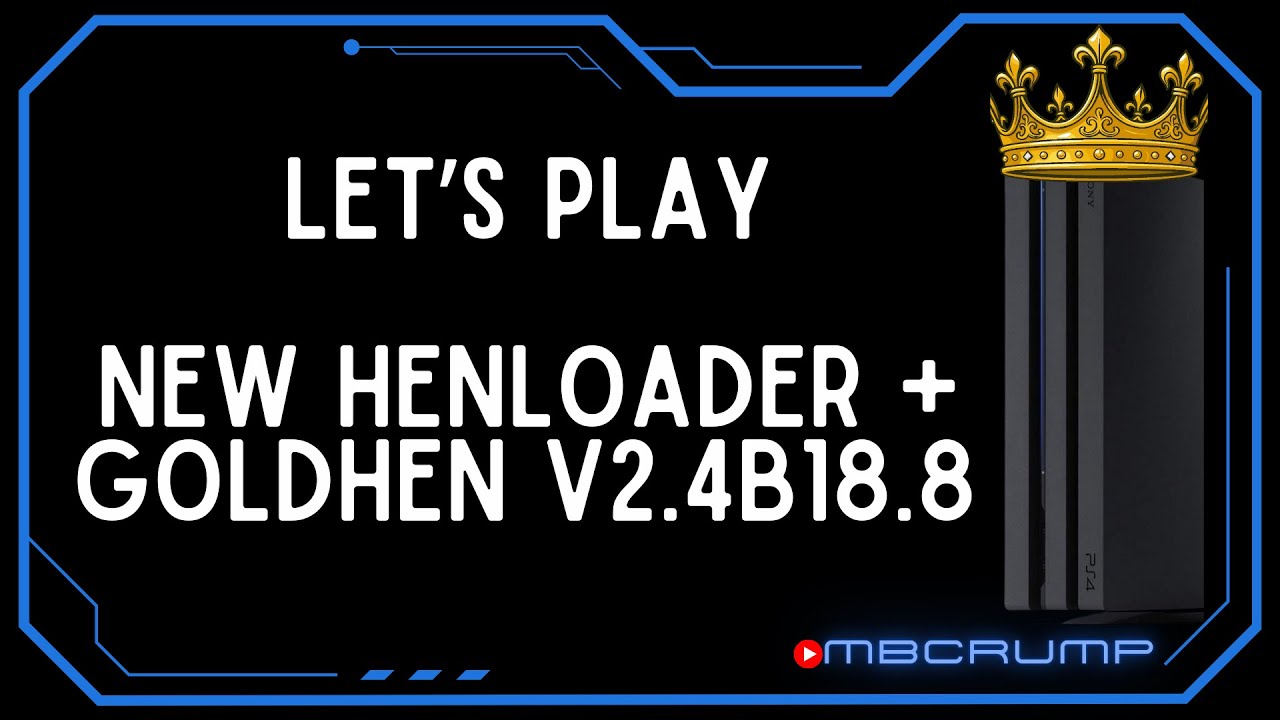 Testing a New BD-JB HenLoader ISO with GoldHEN v2.4b18.8 on PS4!