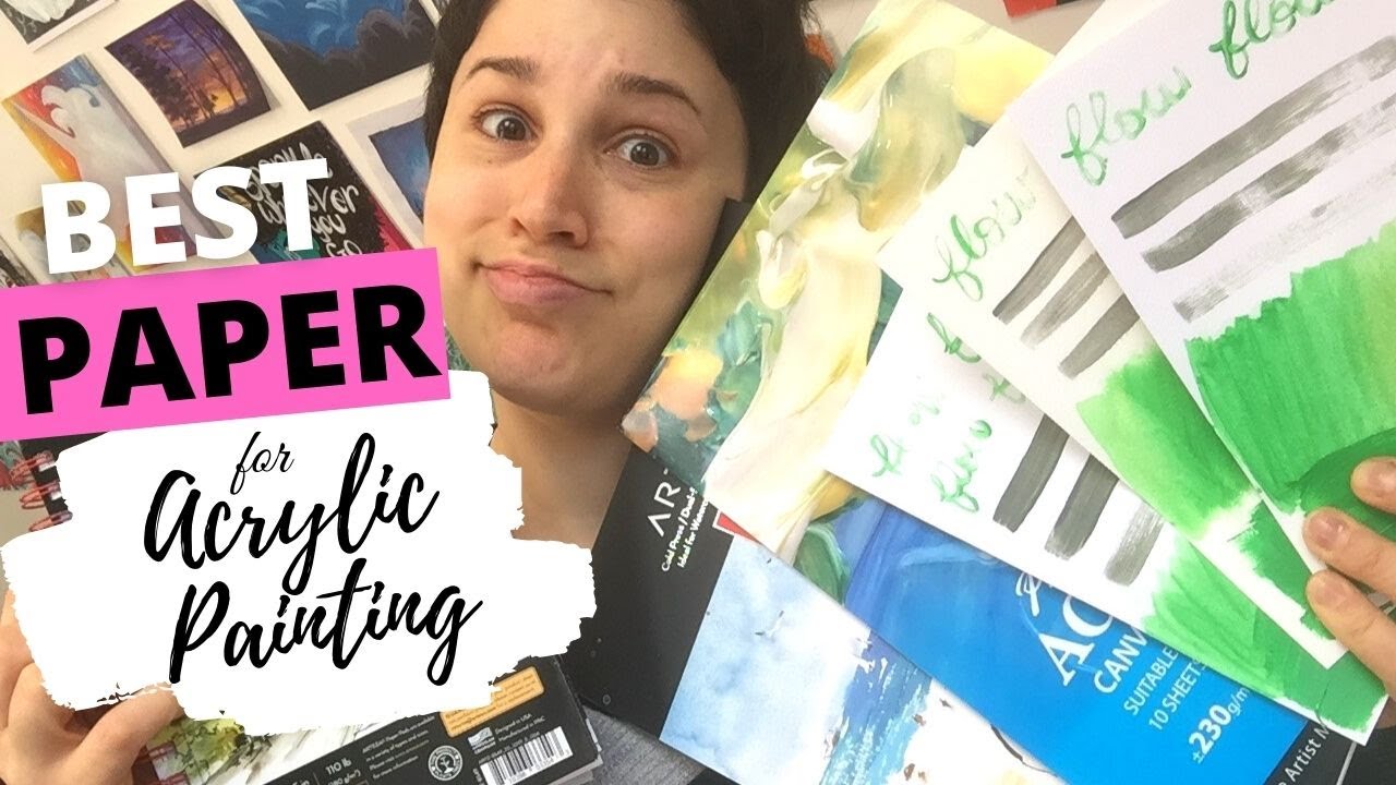 What paper is BEST for acrylic painting? | Mixed Media vs Acrylic vs Watercolor paper Test