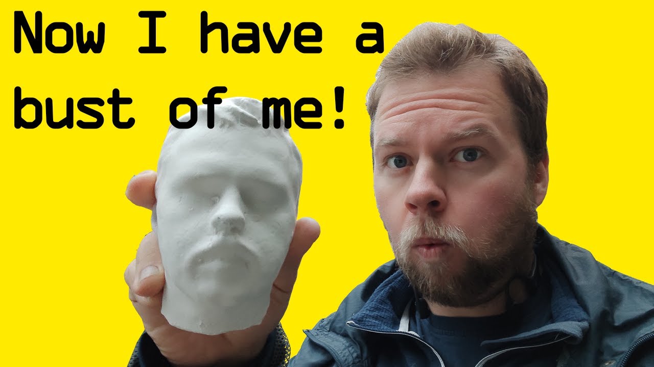 Turn 3D-printed bust into a plaster / gypsum bust!