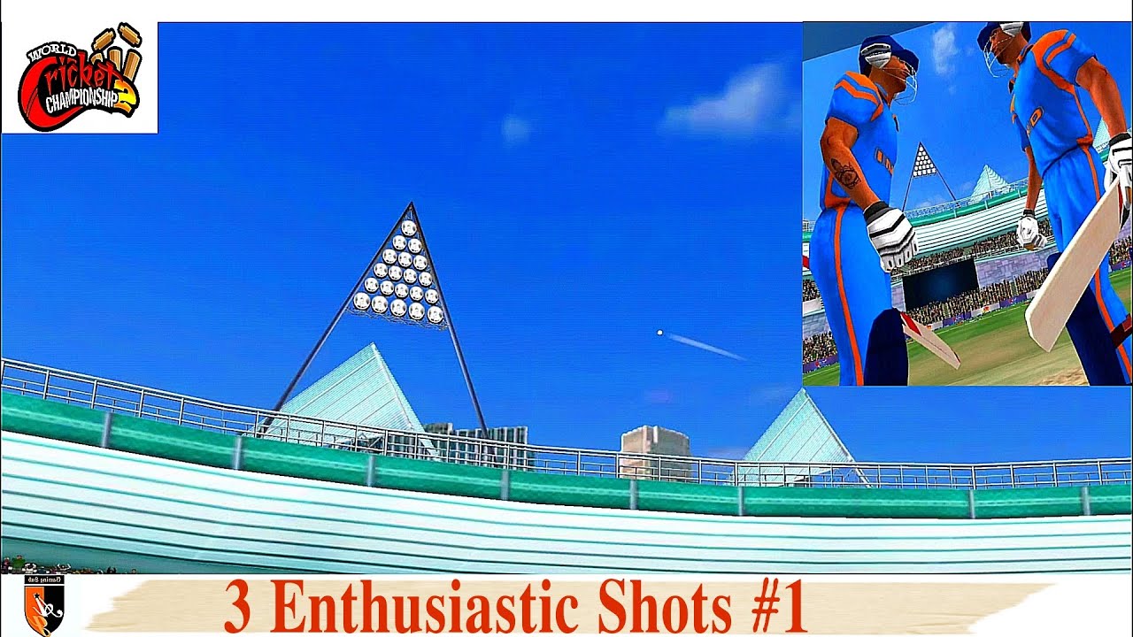 3 Enthusiastic Cricket Shots 01//Step Out Off Slag//Lofted Straight Drive//Point Slag Hip Shots