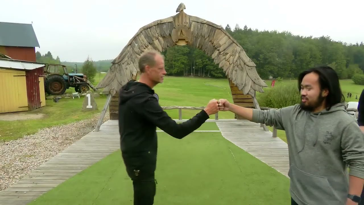 Featured hole 1 på Swedish Amateur Championship, dag 1, Ale vit