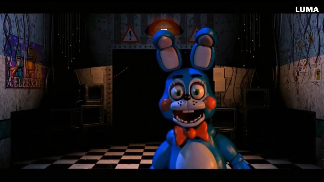 Fnaf 2 animatronics come to office but it's ai generated  (luma ai dream)