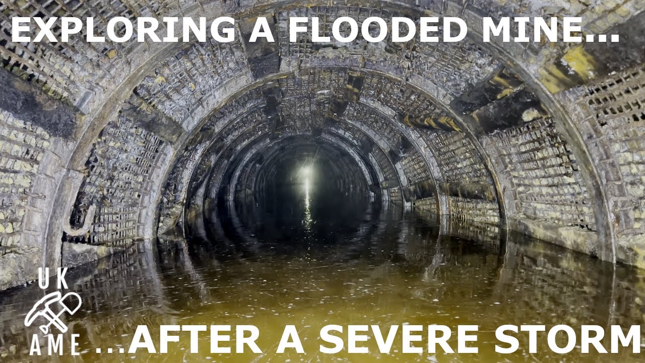 Exploring a Flooded Mine After A SEVERE Storm : With A Scary Moment!  UKAbandonedMineExplores.
