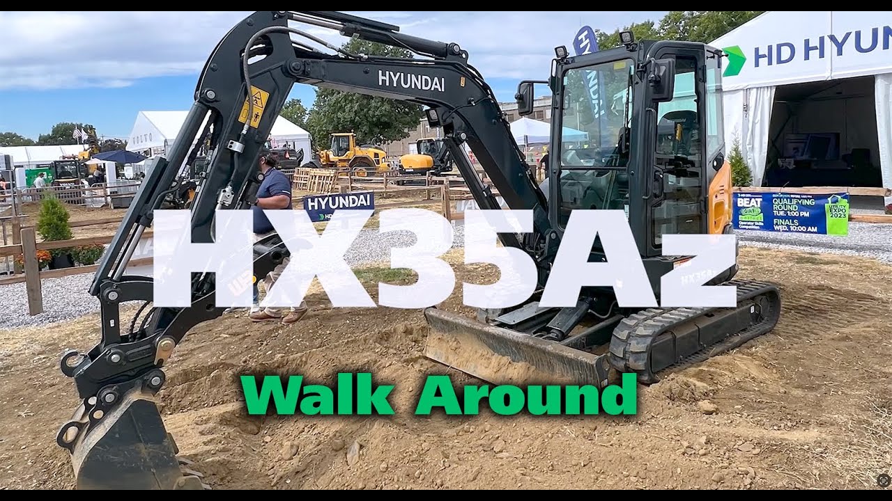 Check out the Hyundai HX35Az Mini Excavator at The Utility Expo 2023