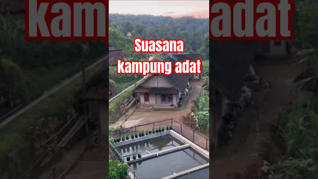 Kampung Di Atas Gunung‼️Suasana kampung adat di jawa barat #suasanayangindah #kampungadat