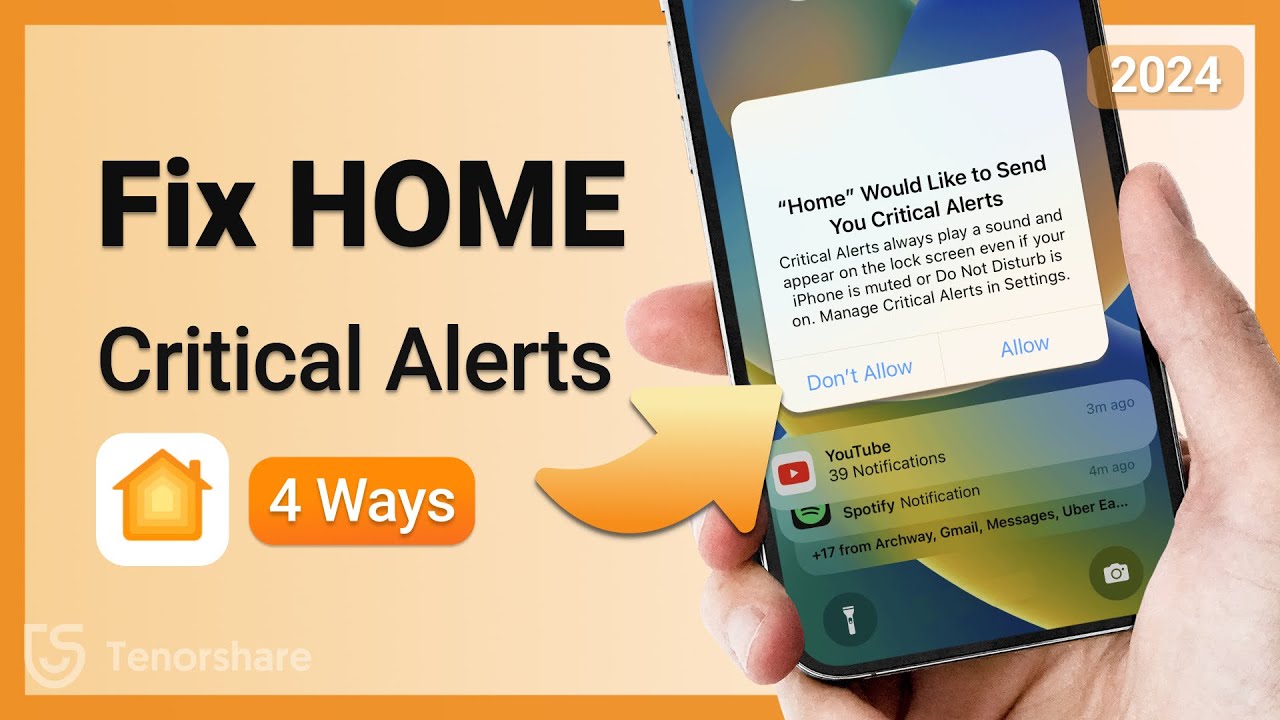 [2024] How to Fix iPhone Stuck on Home Critical Alerts | Remove Home Critical Alerts (100% Works)