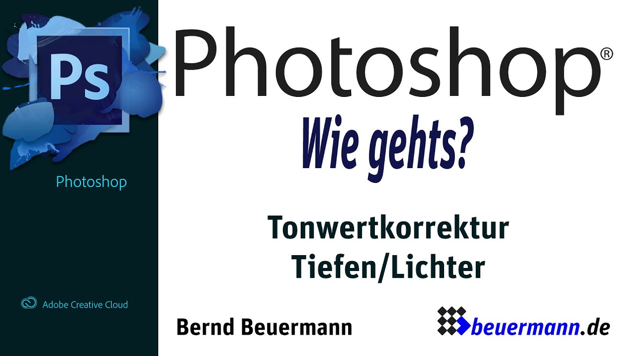 Photoshop Tonwertkorrektur Tiefen/Lichter