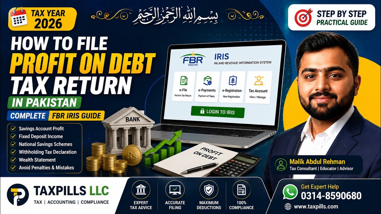 How to File Tax Return on Profit on Debt 2026 | Complete FBR IRIS Guide