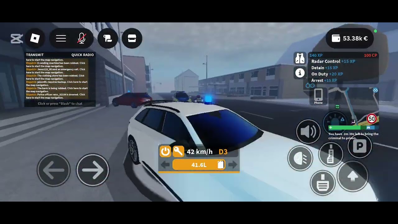 Obtaining maximum XP as a cop in emergency hamburg