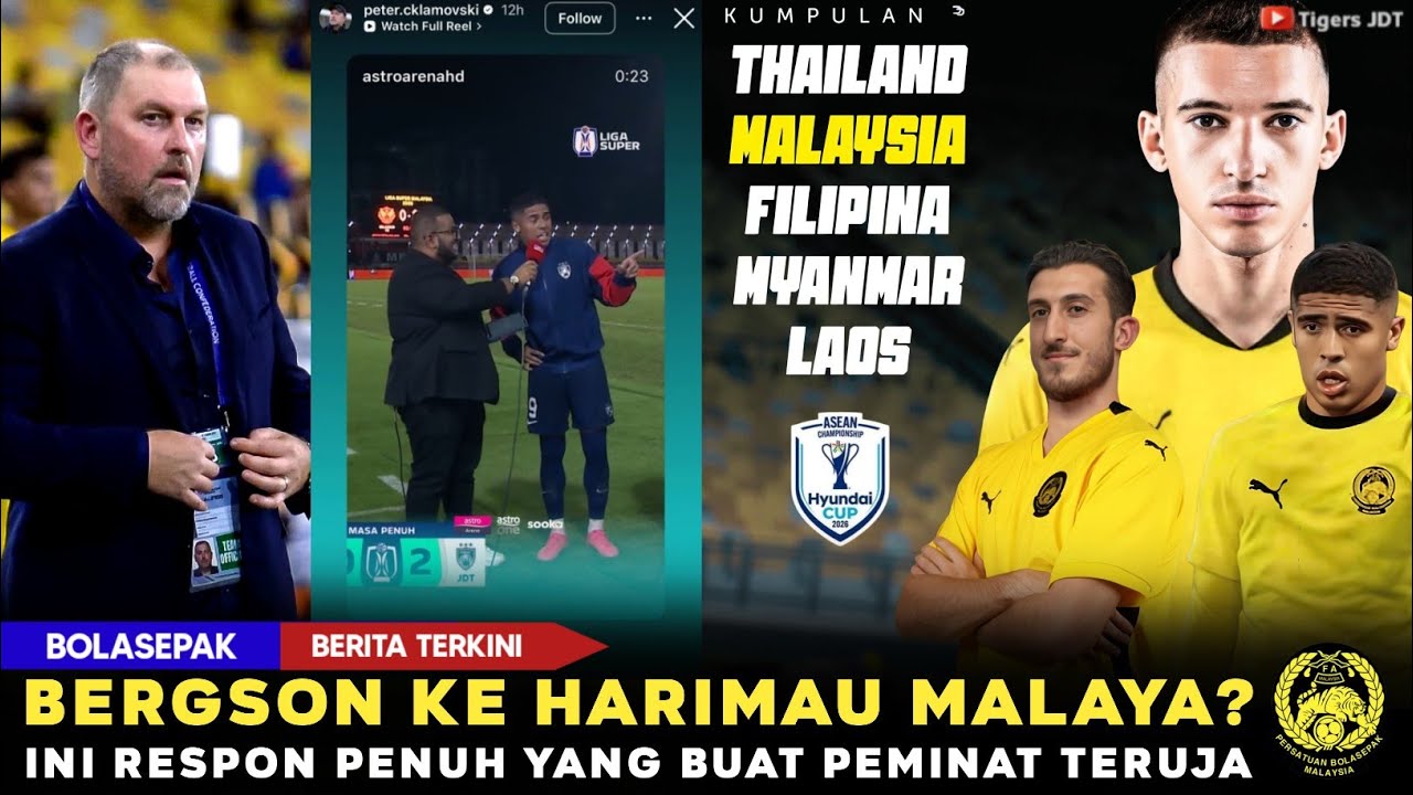 🔴Ramai Terkejut❗Isyarat Besar Dari Cklamovski - Bergson Semakin Hampir Sarung Jersi Malaysia?