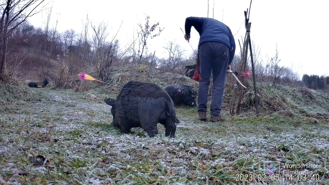 Schneefl&ouml;ckchenschie&szlig;en mit Jensbows Actain Hybridbogen