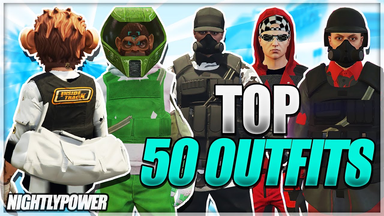 ТОП-50 модифицированных костюмов для GTA Online с использованием багов с одеждой (версия 1.50)