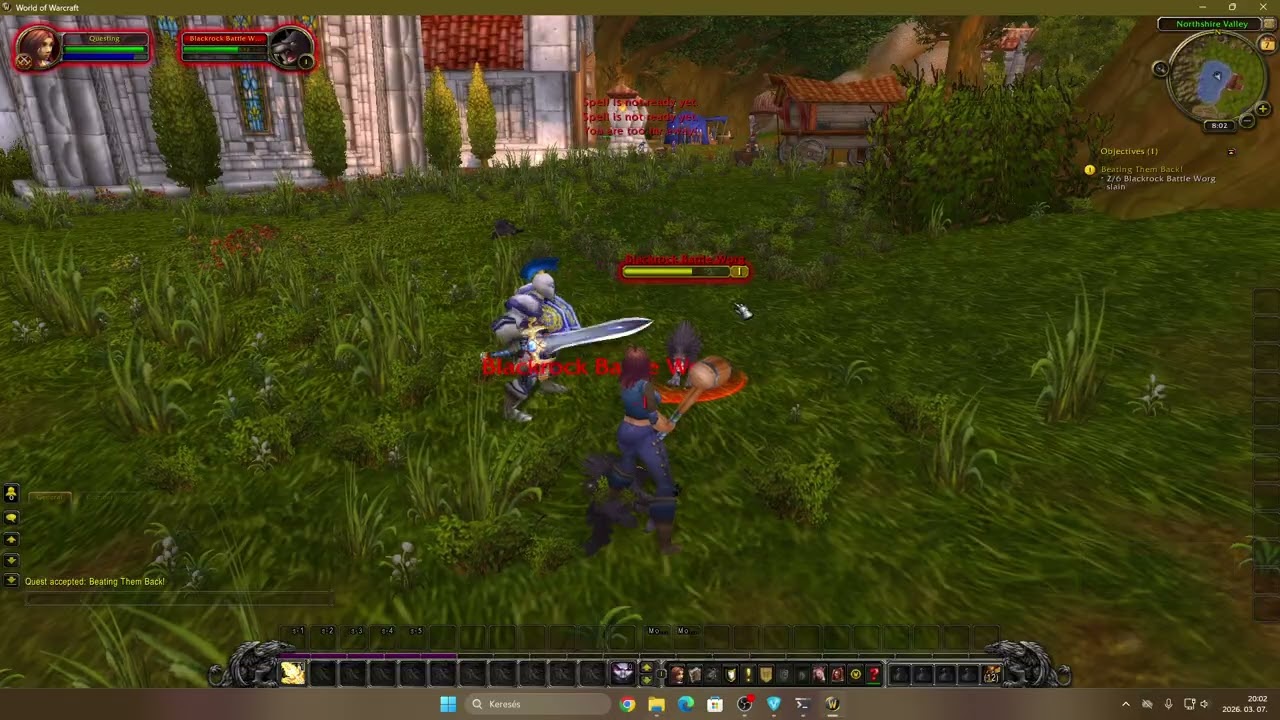WOW MOP Emucoach v1 Elwynn 1 Beating Them Back!