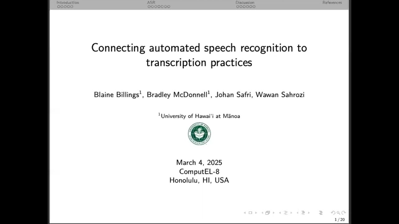 Connecting Automated Speech Recognition to Transcription Practices