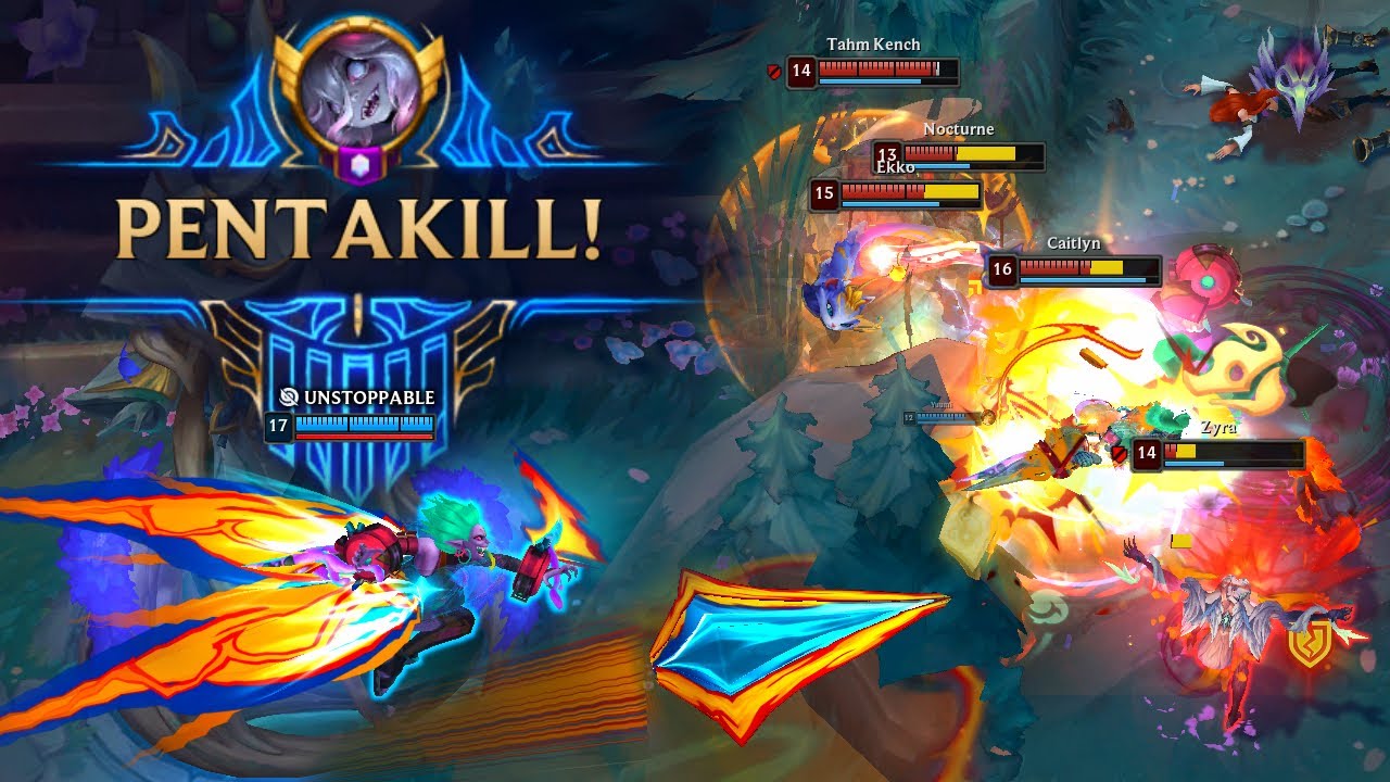 Best PENTA and Random Moments LoL Montage (Press R, Briar, Lee Sin, Jinx, Sett, Darius, Zed) #435