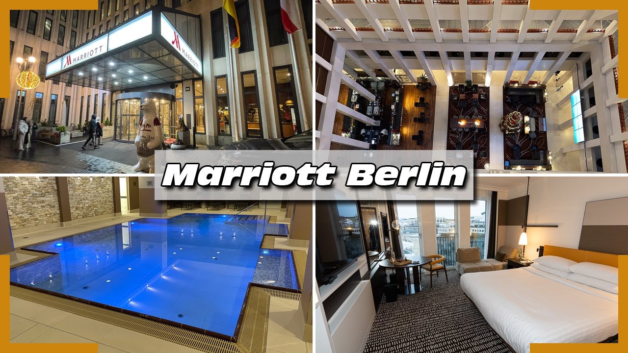 Marriott Berlin Hoteltour | Pool & Gym | Panorama Zimmer | 4K