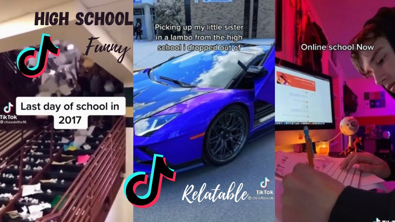 HIGH SCHOOL Tik Tok compilation 2021