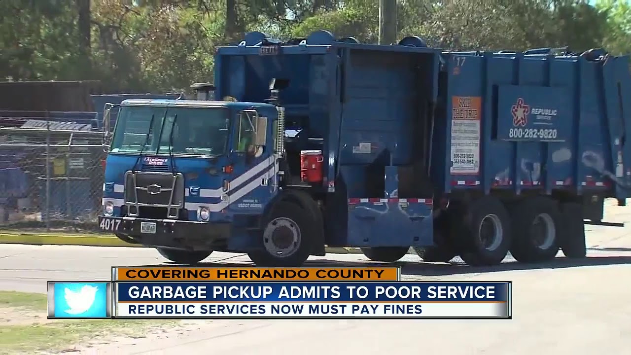 Poor garbage service leads to Hernando County fining Republic Services