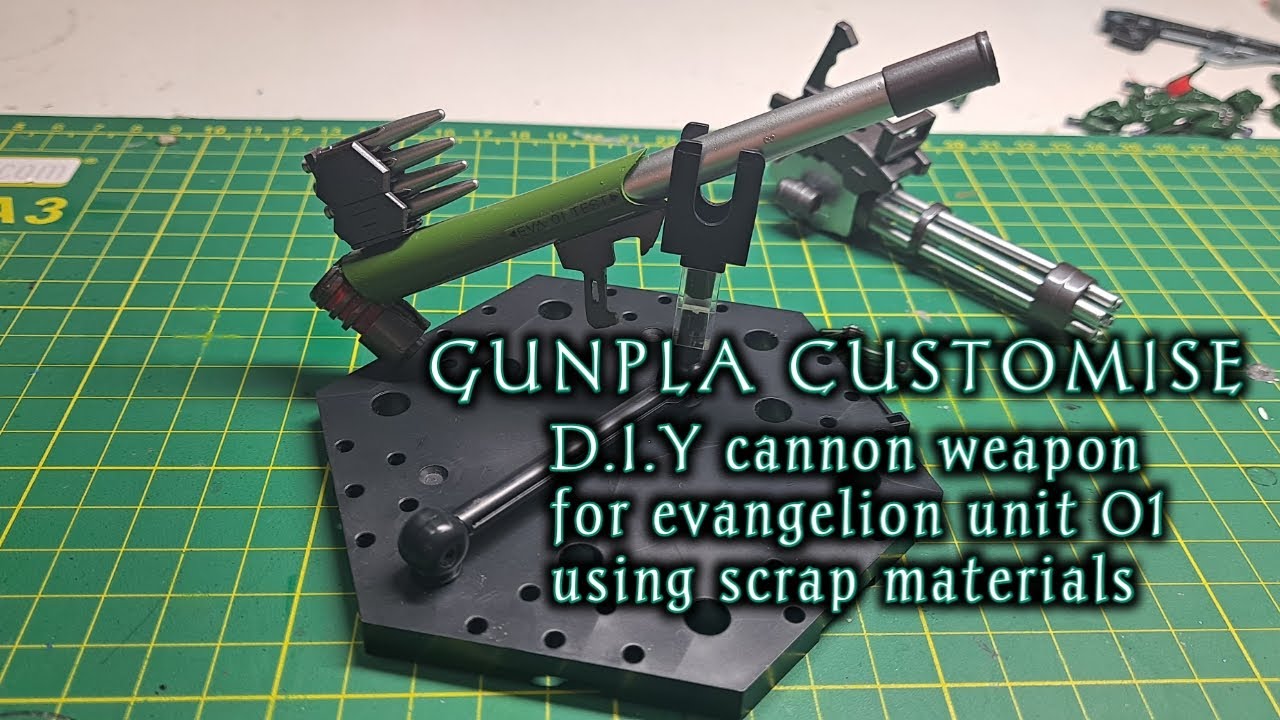 How to make D.I.Y weapon cannon for Evangelion unit 01 using scrap material