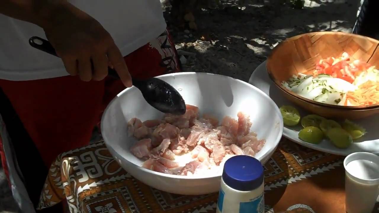 How to make Poisson Cru - Moorea