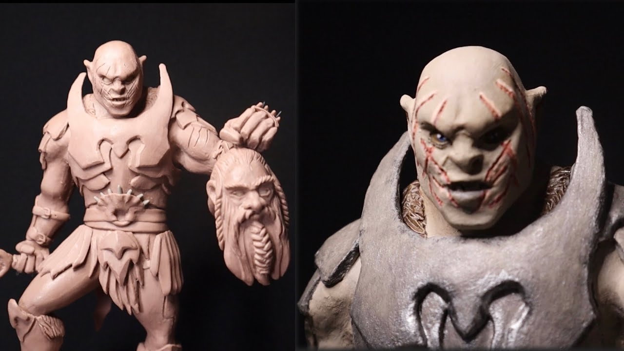 Sculpting Azog from The Hobbit - Time Lapse Sculpture Video   #lotr #azog #monsterclay #thehobbit